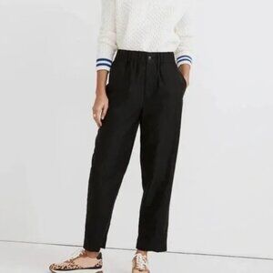 Madewell Huston Black Pull-on Pants, size Medium